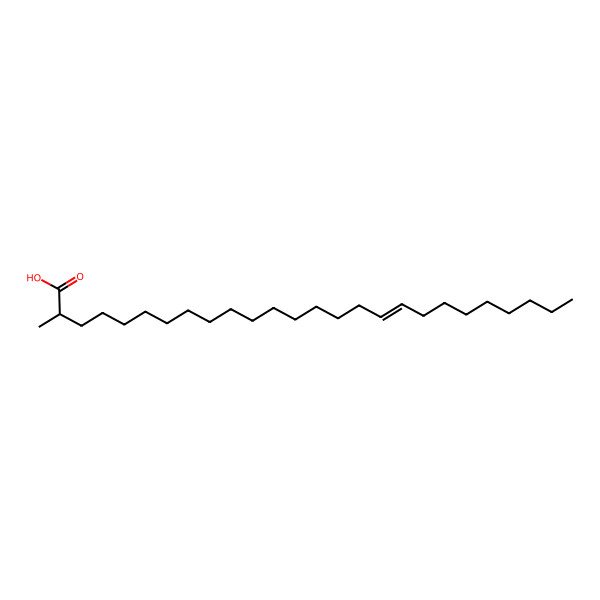 2D Structure of (Z,2R)-2-methylhexacos-17-enoic acid