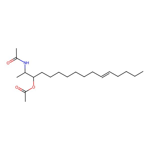 2D Structure of [(Z,2S,3R)-2-acetamidohexadec-11-en-3-yl] acetate