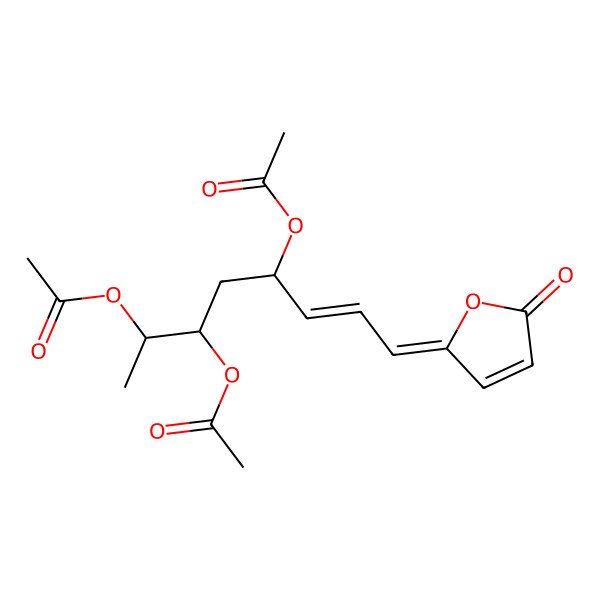 2D Structure of [(Z,2S,3R,5S,8E)-3,5-diacetyloxy-8-(5-oxofuran-2-ylidene)oct-6-en-2-yl] acetate