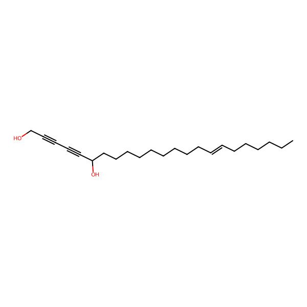 2D Structure of (Z,6R)-tricos-16-en-2,4-diyne-1,6-diol