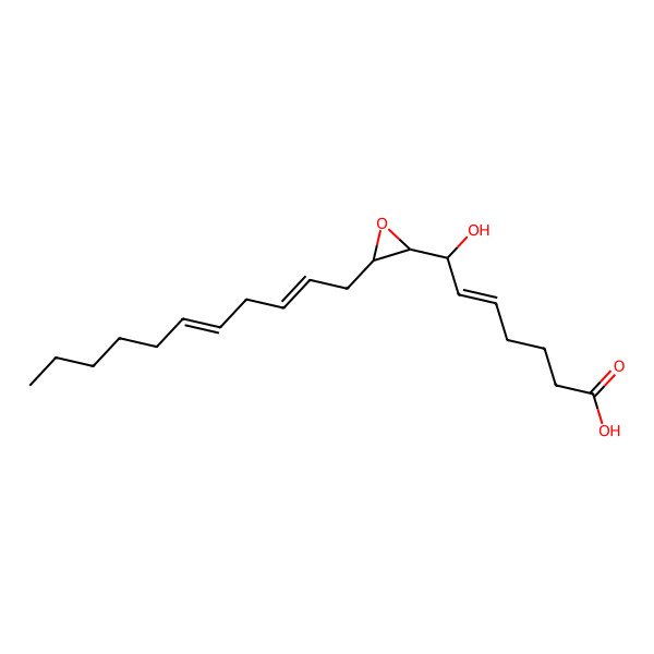 2D Structure of (Z,7S)-7-hydroxy-7-[(2S,3S)-3-[(2Z,5Z)-undeca-2,5-dienyl]oxiran-2-yl]hept-5-enoic acid
