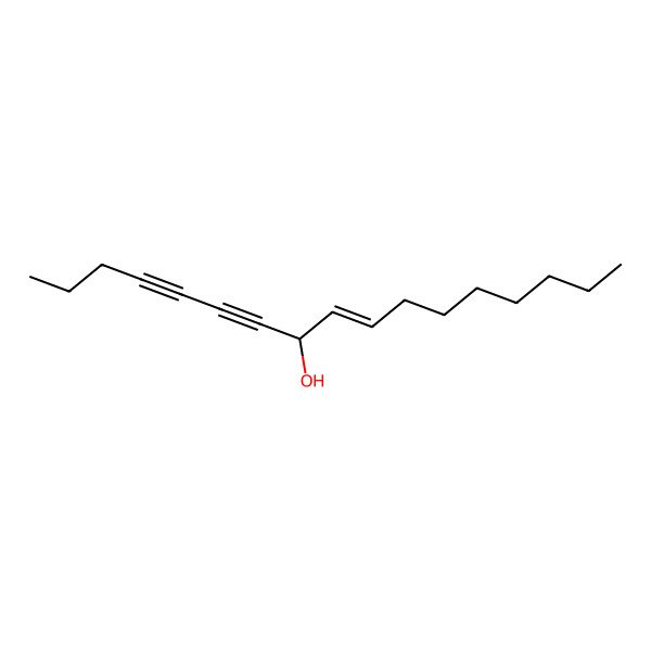 2D Structure of (Z,8S)-heptadec-9-en-4,6-diyn-8-ol 2D Structure of (Z,8S)-heptadec-9-en-4,6-diyn-8-ol