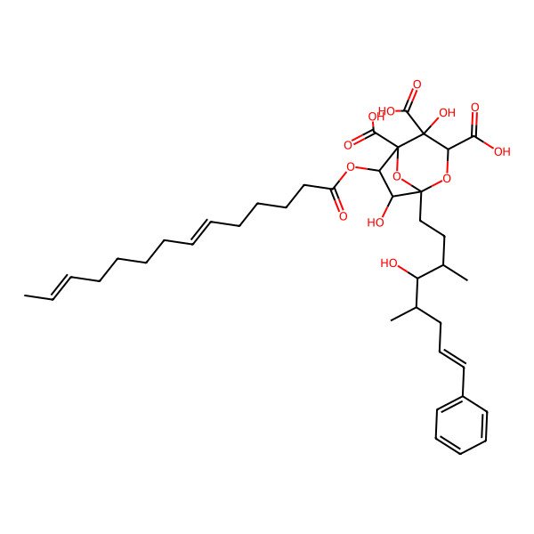 2D Structure of Zaragozic acid B