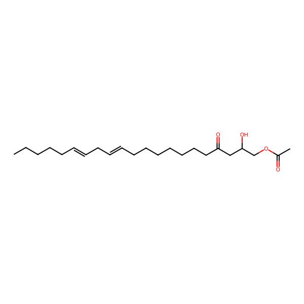 2D Structure of (Z,Z)-1-(acetoxy)-2-hydroxy-12,15-heneicosadien-4-one 2D Structure of (Z,Z)-1-(acetoxy)-2-hydroxy-12,15-heneicosadien-4-one