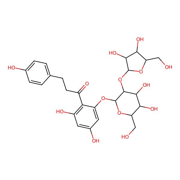 2D Structure of Phloretin 2'-o-xylosyl-glucoside